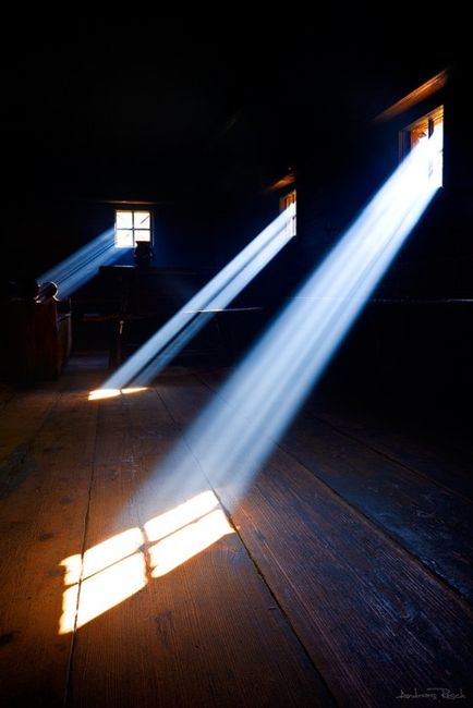 shafts of light